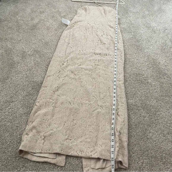 NWT BHLDN Fame and Partners Rain Column Dress Champagne Size 4 Wedding Bridal - Picture 14 of 15